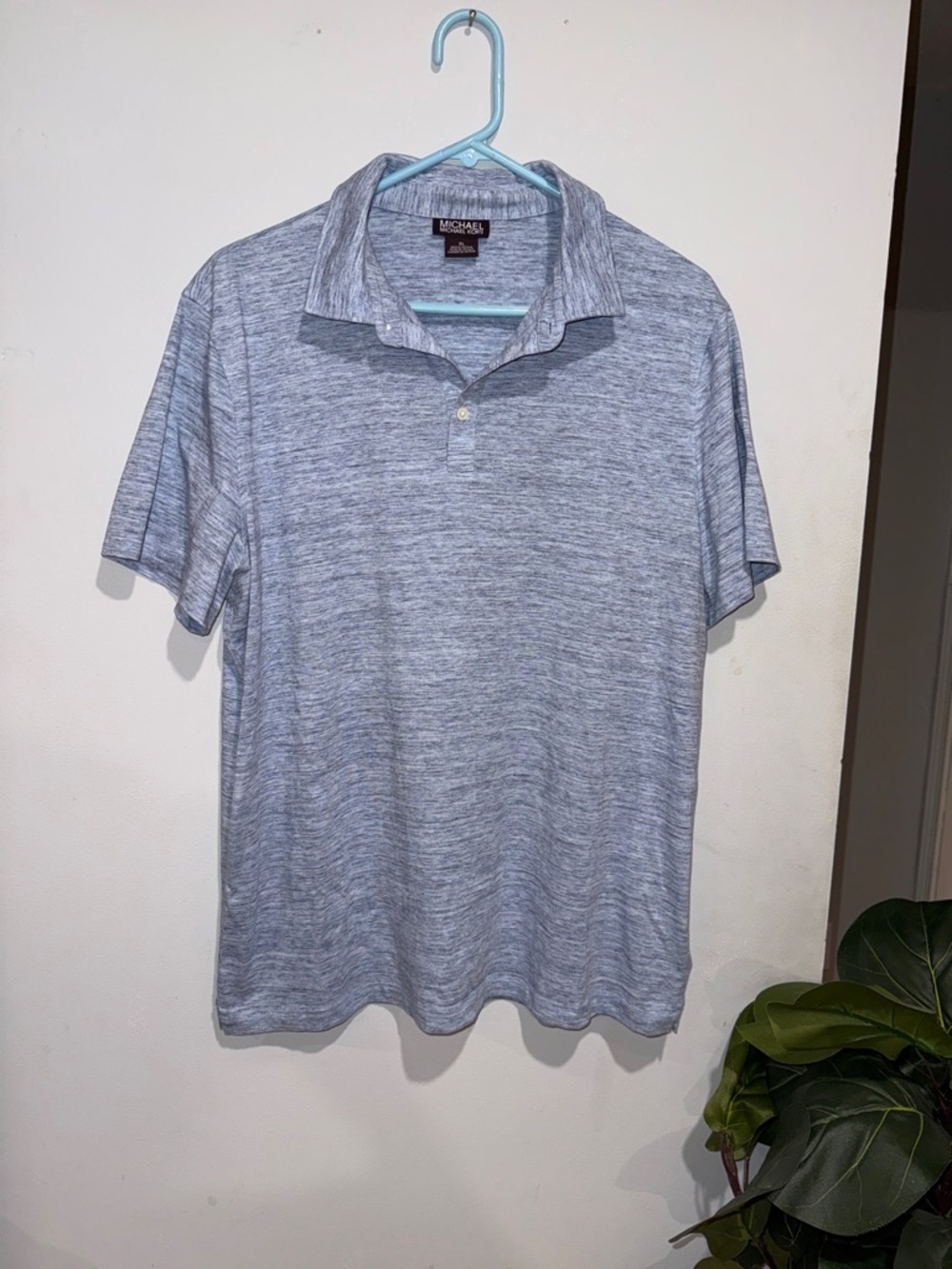 Michael Kors Men’s Heather Sky Blue Polo